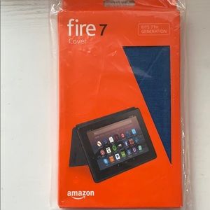 Amazon Fire 7 generation tablet case. Marine Blue